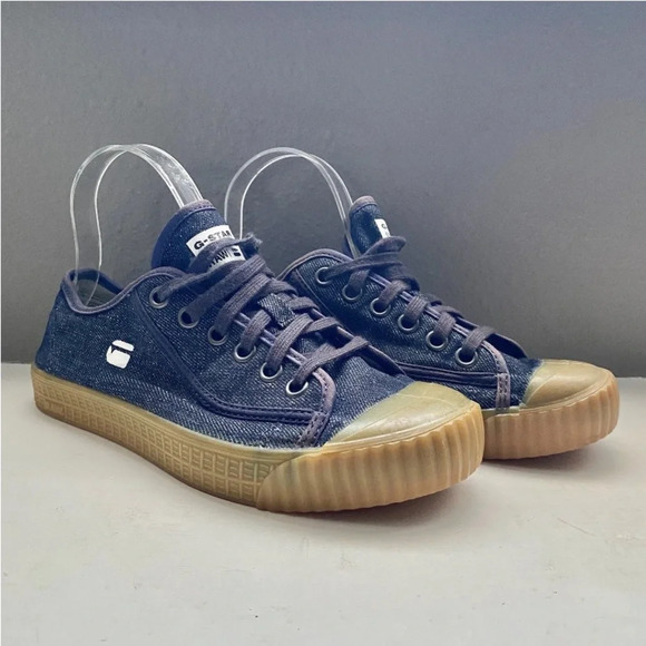 G-Star RAW Rovulc Denim Low Sneakers Unisex. Excellent Condition UK 40 US 7 - Picture 4 of 11